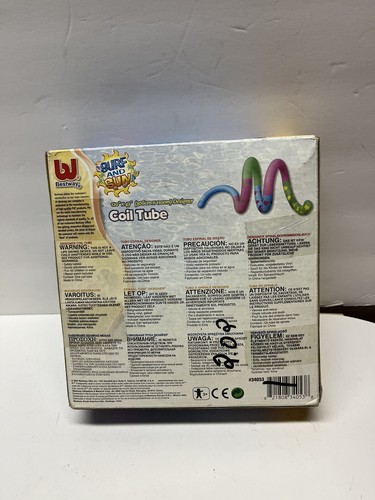 Surf and Sun Coil Tube Inflatable Float 120'' X 43” Sturdy Vinyl Vintage - New - Picture 2 of 2
