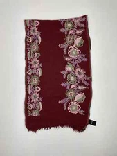 AHUJASONS SHAWL Woolen Wool Womens Stole Wrap Scarf Hand Embroidered Pashmina