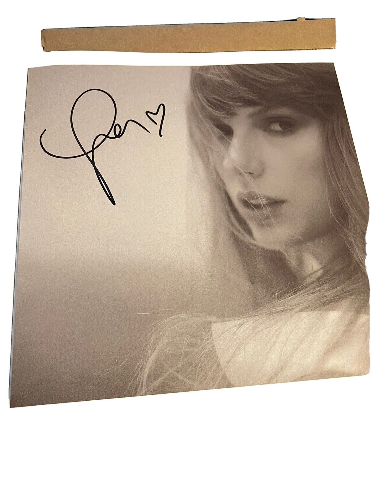 Taylor Swift Tortured Poets Department “The Manuscript” Vinyl With Signed Poster