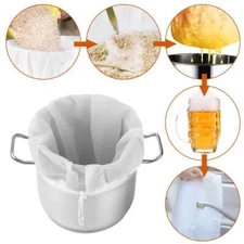 Reusable Wine Making Straining Fine Mesh Home Brew Beer Wine Cider Filter Bag US