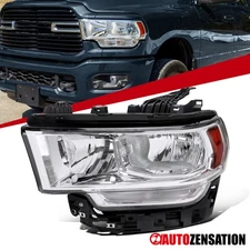 Fit 2019-2024 Dodge Ram 2500 3500 Left Side Headlight Halogen Headlamp 19-24