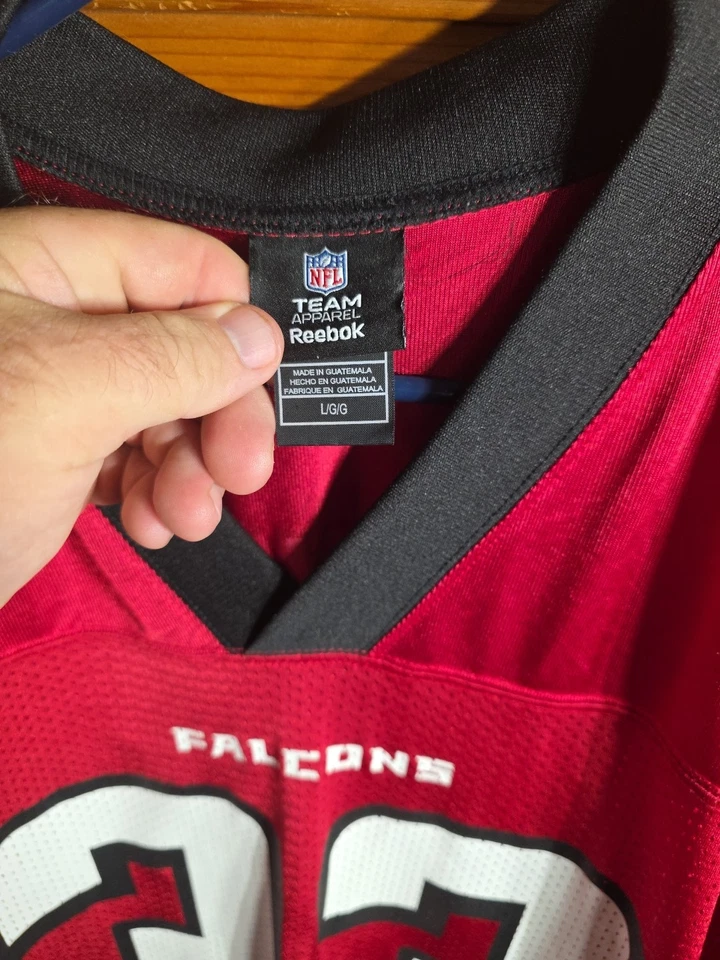 Camiseta deportiva roja Reebok NFL de Michael Turner #33 de los Atlanta Falcons talla grande L Foto 3 de 4