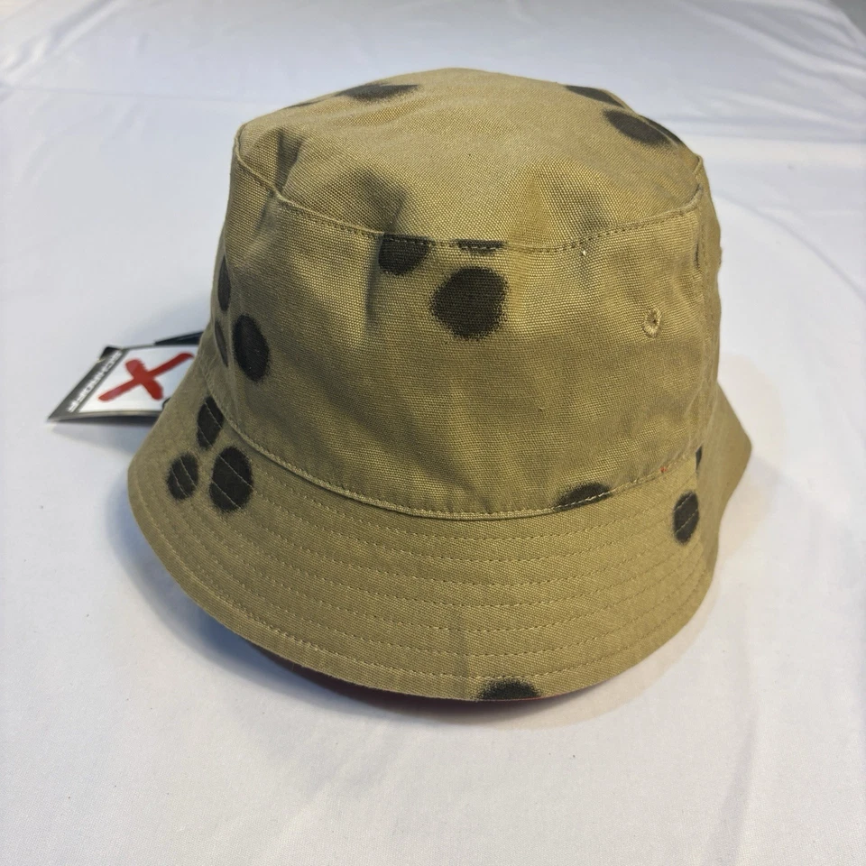 Volcom X Schroff Bucket Hat Khaki Red Reversible EU UK  Exclusive NWT Surf - Image 4 of 4
