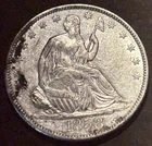 1858 Seated Liberty Half Dollar 50c High Grade UNC BU Original Blazing Luster