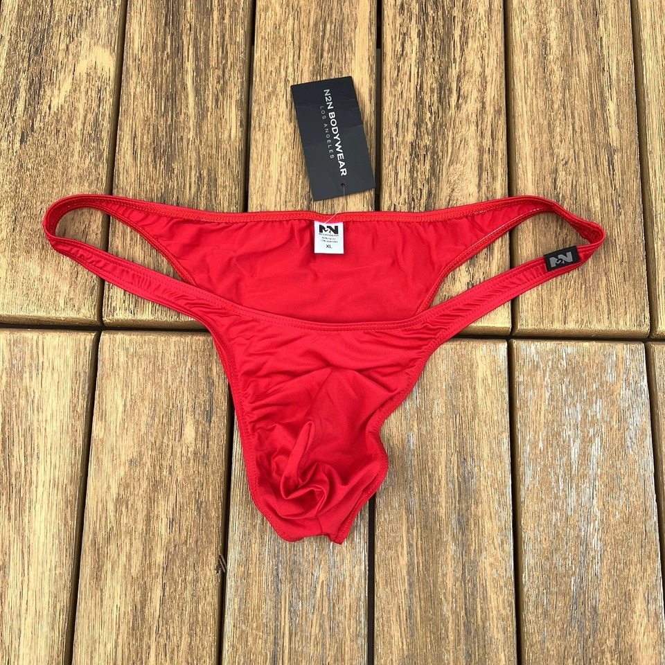 N2N Bodywear Hombres Rojo Brasileño Boykini Bikini Baño Traje de Baño Talla M L XL Foto 2 de 4