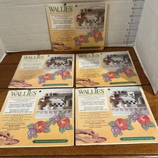 Wallpaper Cutouts Lot  NEW 5 packs Wallies -Mary Engelloreit Cottage Rose 25 per