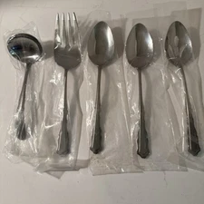 International Silver Hostess Set Carma 5-Piece Stainless Steel Serving Utensils