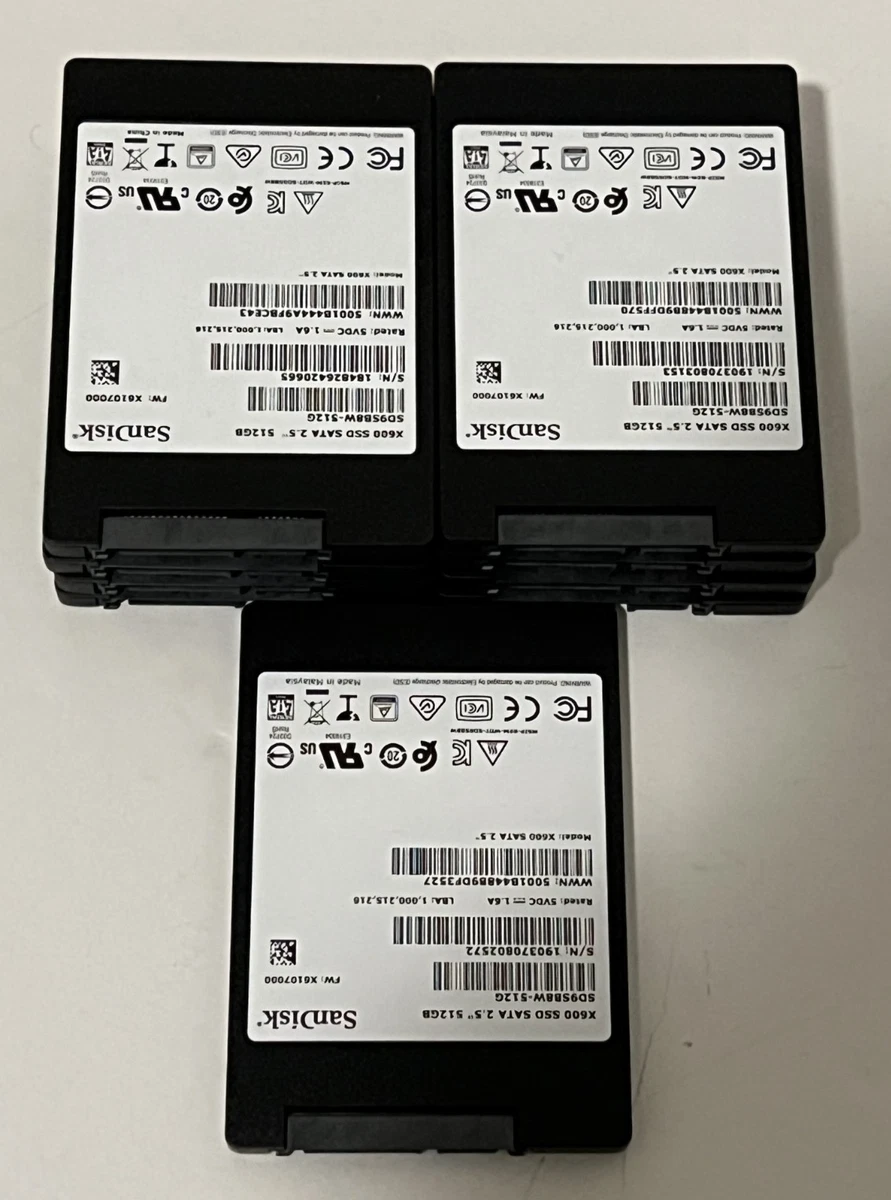 ③-WA262-SanDisk SATA 512GB SSD 2.5 1点 SanDisk 512 GB Solid State Drives for sale - eBay