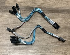 Lot Of 2 Mini SAS SFF-8087 to 4x SATA Internal Cable Supermicro CBL-0118L-02