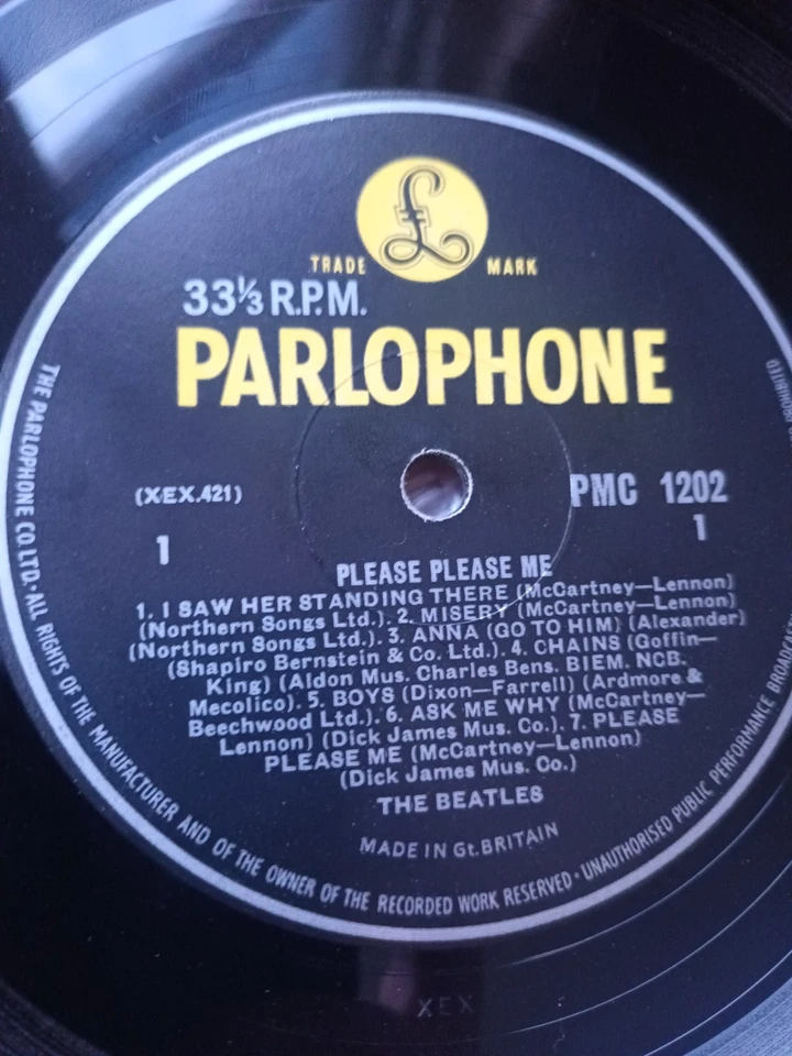 Beatles Please Please Me Lp 3rd Press  Mono UK  [Ex/Vg] Abs Total Banger - Image 3 of 4