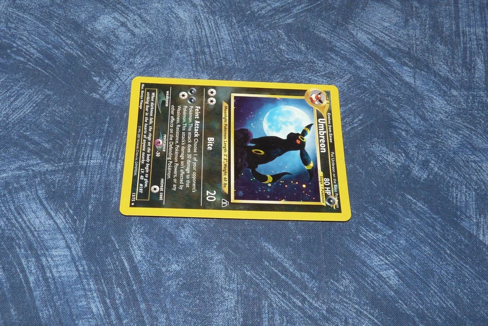 Pokemon Umbreon 13/75 Card TCG Neo Discovery Holo Swirl - Image 3 of 4
