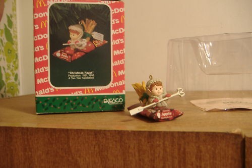 ~ENESCO ORNAMENT~CHRISTMAS KAYAK~MC DONALD'S~