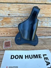 Don Hume H720 40K9 Black Leather Paddle Holster For KAHR K9 K40 K9 P9 P40 CW9