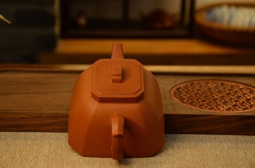 Alter Duan ni! Chinesische Yixing Zisha Ton Handarbeit "Sifang Choujiao四方抽角" Teekanne - Bild 10 von 15