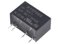 R15P06S Wandler: Dc/Dc 1W Ueing: 13,5-16,5V Uausg: 6VDC Iausg: 167Ma Recom