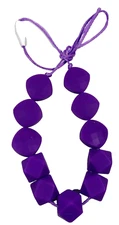 Lil Jumbl Food Grade Silicone BPA Free Baby Teething Necklace FK021 Purple