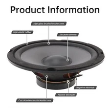 600 Watt Max 6.5" 2-Way Coaxial Car Audio Speakers 1 Pack for replacement