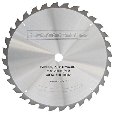 HM BRENNHOLZ-SÄGEBLATT 450mmx30mm 40Z  Hartmetall KREISSÄGEBLATT NEUWARE