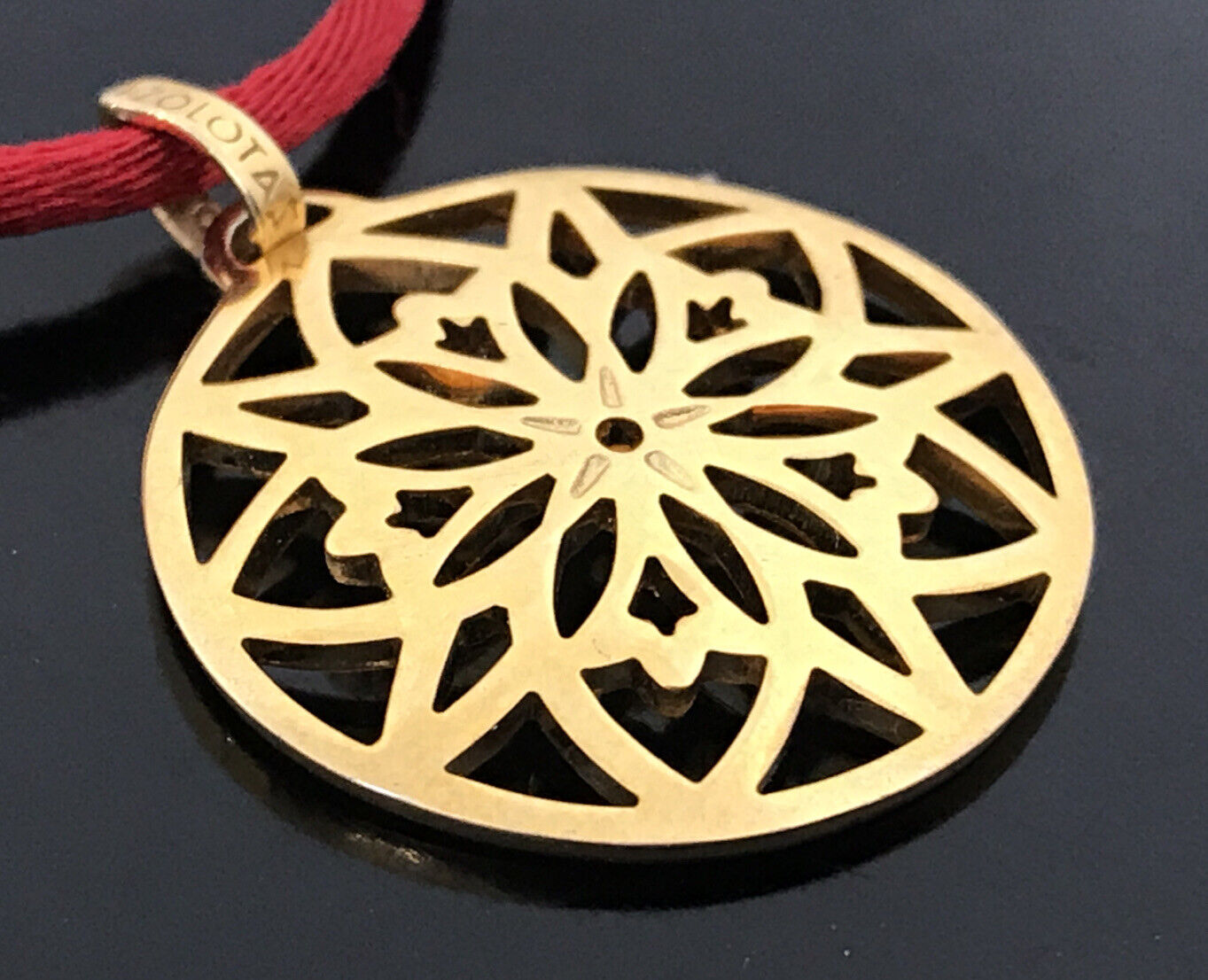 Greece Zolotas Jewelry Star Pendant Gold Plated S… - image 3