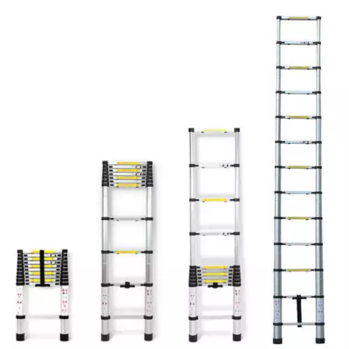 3.8m multi-purpose aluminium telescopic ladder extendable extension 150kg load image 7