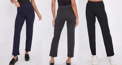 Ladies Cotton Rich Jogger Stretch Straight Leg Trouser Sport Active M&S 5 shades - Image 1 of 4