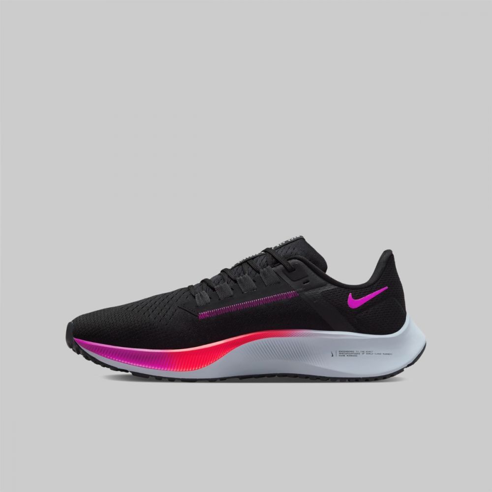 Mens Nike Air Zoom Pegasus 38 CW7356 011 Black/Flash Crimson-Off