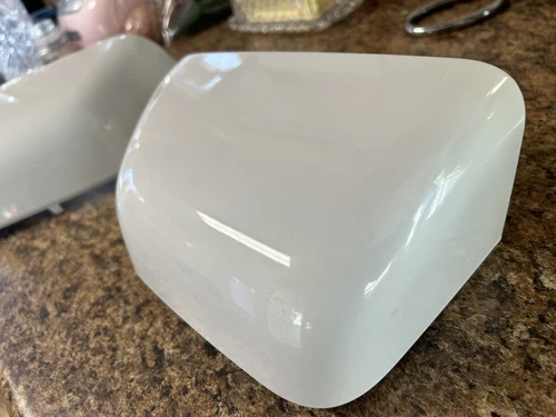 2017-22 F-250 custom PAINTED Mirror Caps PAIR- OXFORD WHITE OEM Replacement Cap