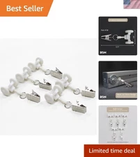 Pack of 20 Smooth-Gliding Curtain Track Pinch Clips for Easy Installations