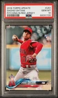 2018 Topps Update Shohei Ohtani Pitching In Red Jersey PSA 10 Gem Mint 🔥