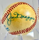 Joe DiMaggio / Dom + Vince DiMaggio Brothers Signed AL Baseball JSA ZZ74215 Auto