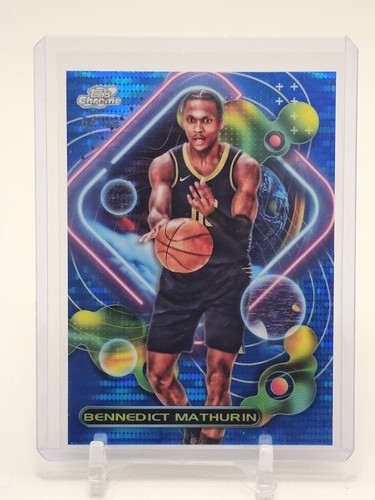 BENNEDICT MATHURIN 2023-24 TOPPS COSMIC CHROME BLUE MOON /99 #132 PACERS Q4861