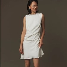 NWT IEENA for Mac Duggal Rhinestone Neckline Draped Mini Dress‎ size 4