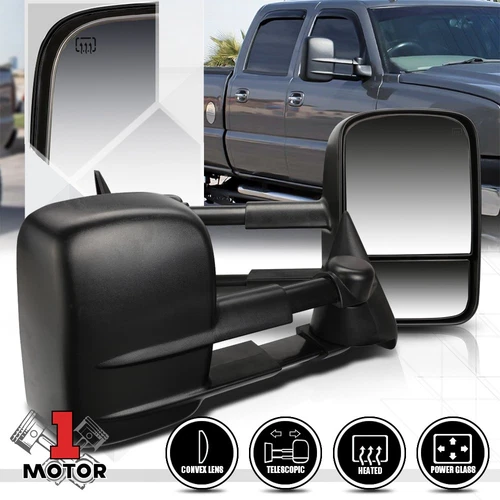 [Pair]Power+Heated Extendable Towing Side Mirror for 99-02 Silverado/Tahoe/Yukon