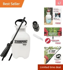 Chapin 20004 Garden Sprayer - Translucent 1 Gallon with Adjustable Spray Nozzle