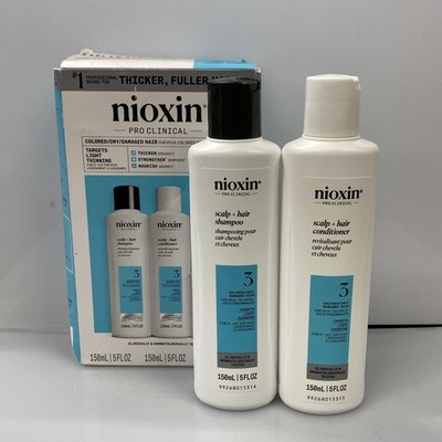 Nioxin System 3 Colored Damaged Hair Light Thinning Shampoo&Conditioner OpenBox