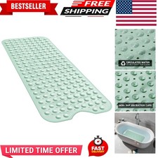 Bath and Shower Safety Mats 40x16 inch, Non Slip with Suction Cups for Bathro...
