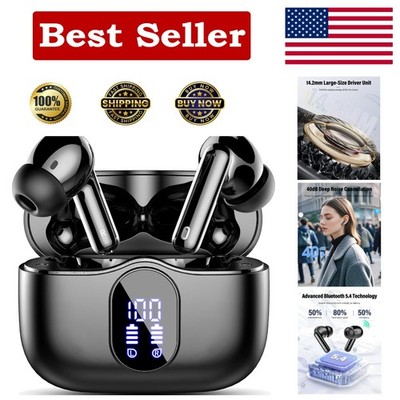 High-Fidelity Bluetooth 5.4 Earbuds with Extended Battery Life for Music Lovers