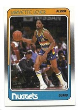LAFAYETTE FAT LEVER 1988-89 FLEER CARD NEAR MINT+ CONDITION