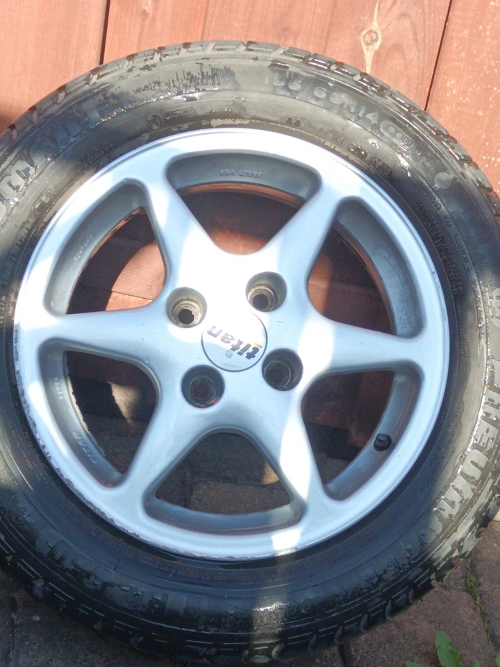 Alufelgen 14 Zoll mit Sommerreifen Audi, Seat usw. - Bild 2 von 4