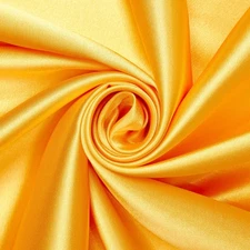 Stretch Charmeuse Shiny Polyester Lightweight (60 Inch) Satin Fabric By The Yard