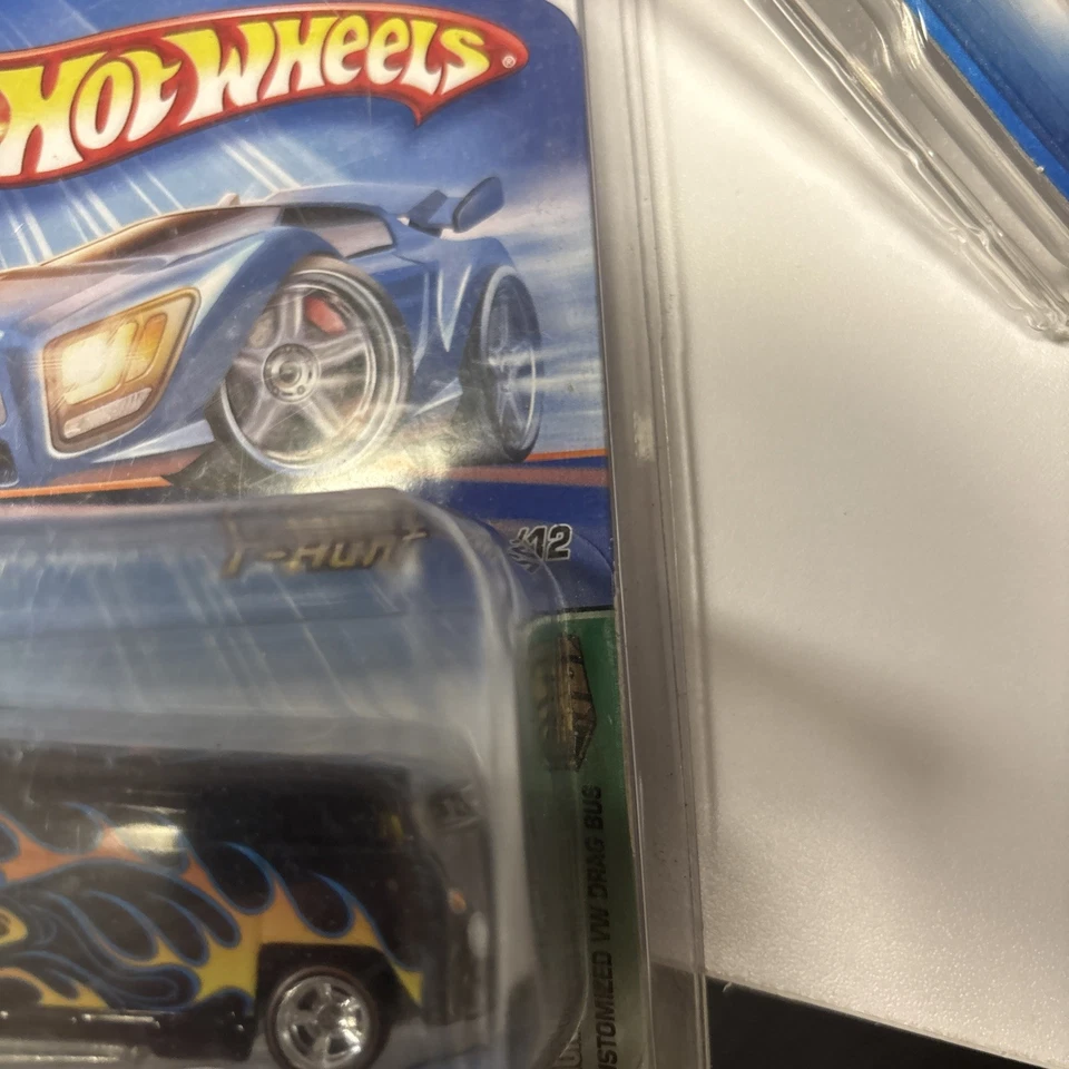 NIP 2004 Mattel Hot Wheels T-Hunt #13/12 Customized VW Drag Bus Super Treasure - Image 3 of 4