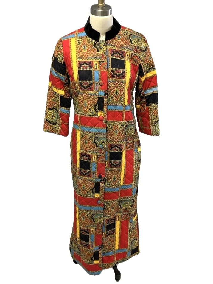 Mod/GoGo Cotton Blend Maxi 1960s Vintage Dresses for Women