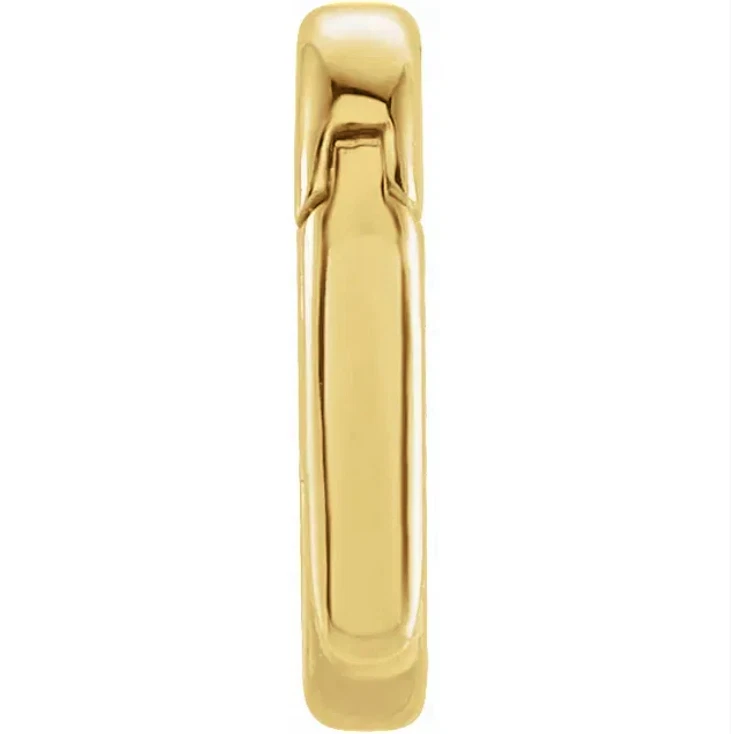 Colgante potenciador de fianzas de perlas con dije de oro amarillo de 14 k ID de 3 mm x 6 mm OD 15ga EE. UU. Foto 2 de 3