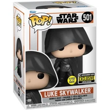 Star Wars Mandalorian Luke Skywalker Glow Funko Pop! 501 Star Wars EE Exclusive