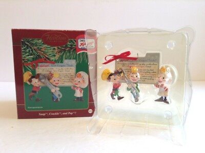 Kellogg's Snap, Crackle, and Pop! Ornament Carlton Cards Heirloom Collection NIB