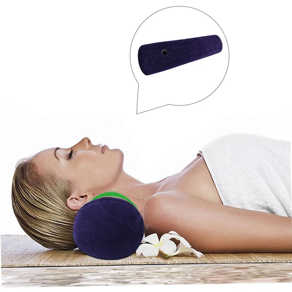 Inflatable Travel Pillow for Neck and Back Support - Portable Posture Cushion for Bed and Furniture