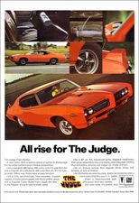 13x19 1969 Pontiac GTO The Judge All Rise for Ad Art Print Ram Air 400ci hardtop