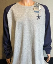 Dallas Cowboys Mens / Gray-Navy / Raglan L/S Big & Tall Tee Shirt / Reg $45