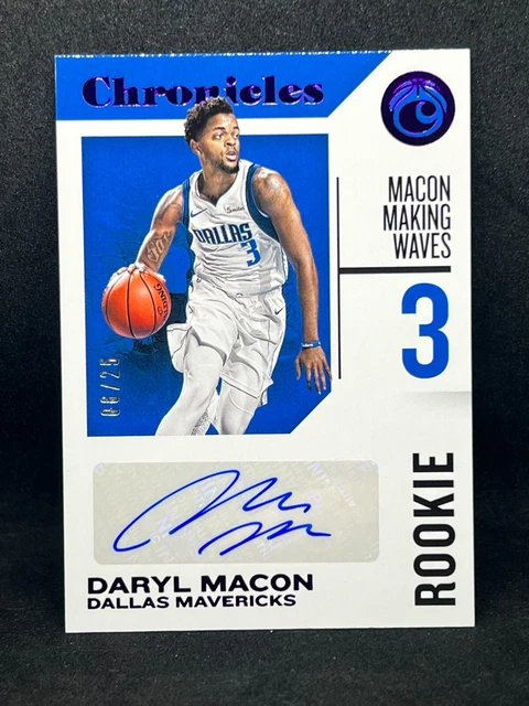 2018-19 Panini Chronicles DARYL MACON #RC-DMC Mavericks 06/25 Rookie Signatures