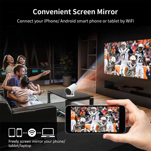 Mini Theater HDMI Projector For Android 11 Portable 2.4G+5G Wifi Bluetooth Home - Picture 10 of 14